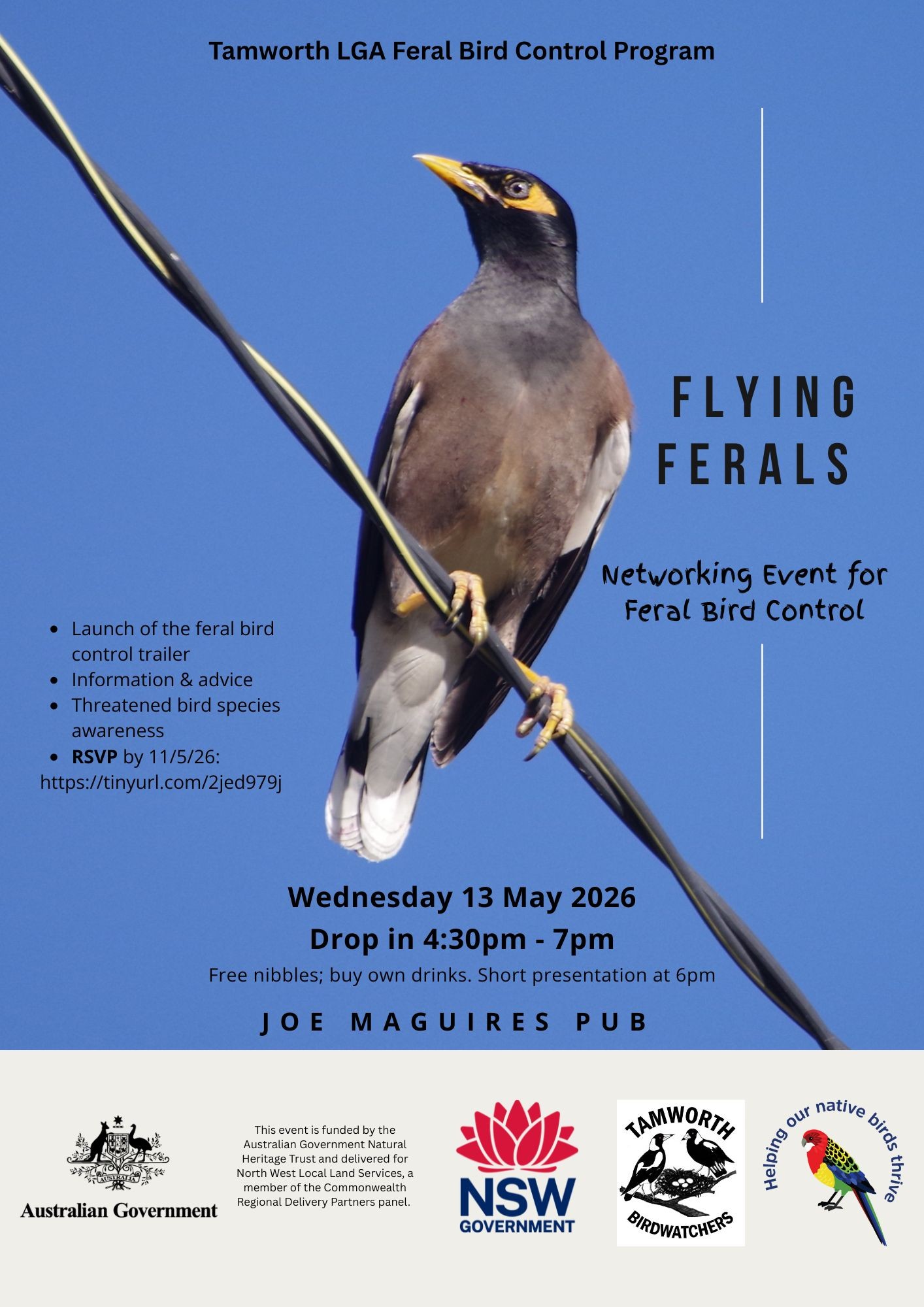 Flying Ferals - Networking Event for Feral Bird Control