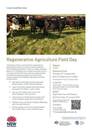 Regenerative Agriculture Field day at Timor