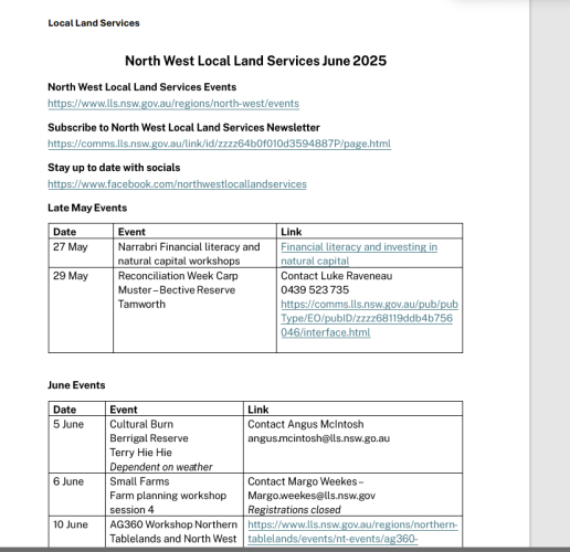 LLS June events