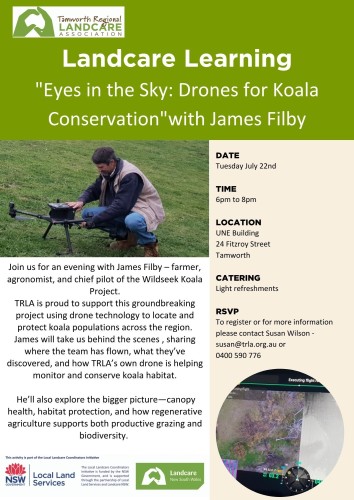 Landcare Learning  - Eyes in the Sky: Drones for Koala  Conservation"with James Filby