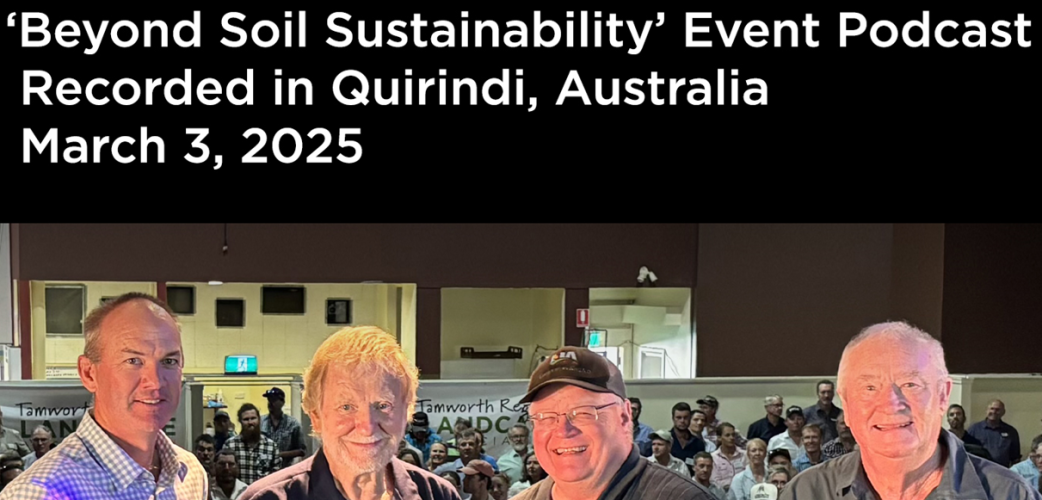 Beyond Soil Sustainability – Regenerative Agriculture Podcast