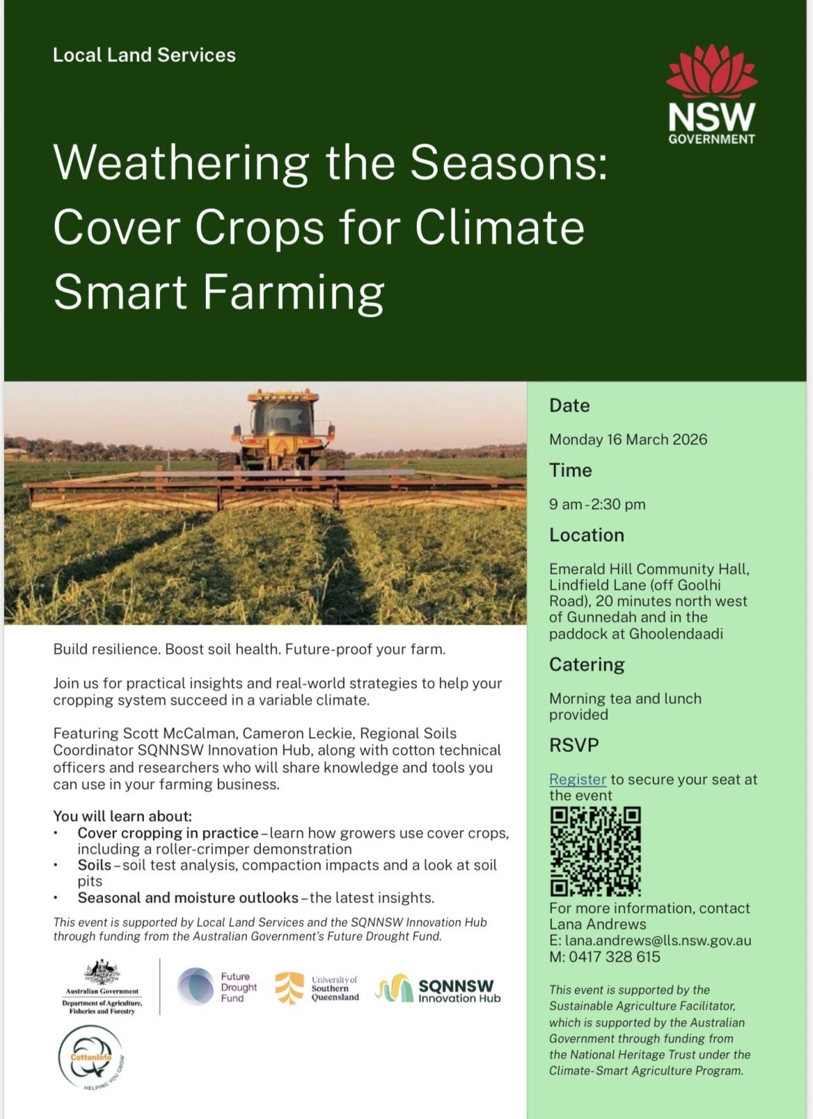 Weathering the Seasons: Cover Crops for Climate Smart Farming