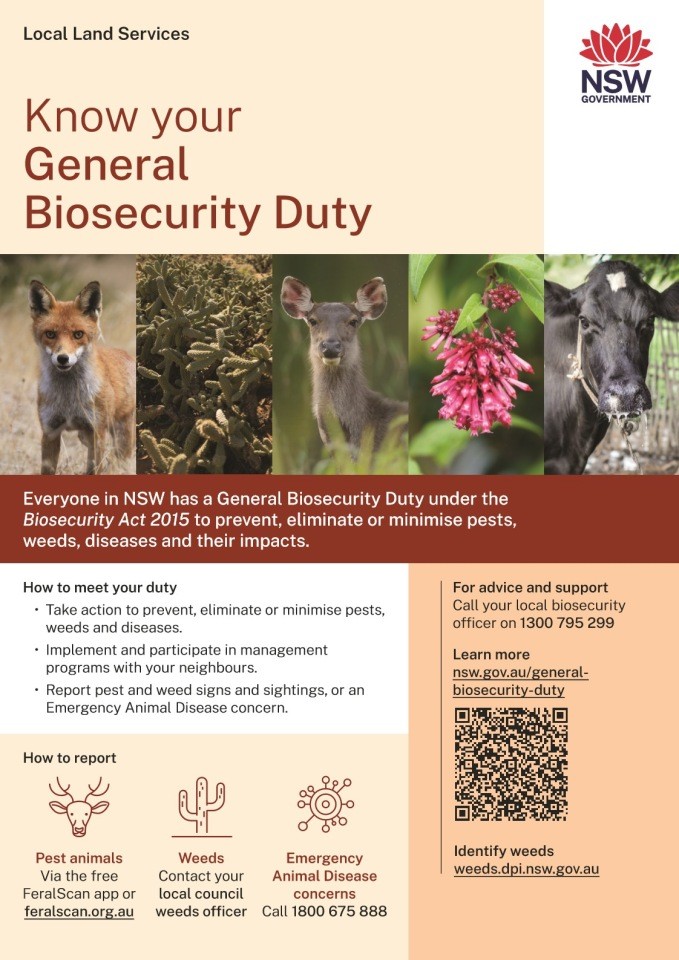 Know Your General Biosecurity Duty