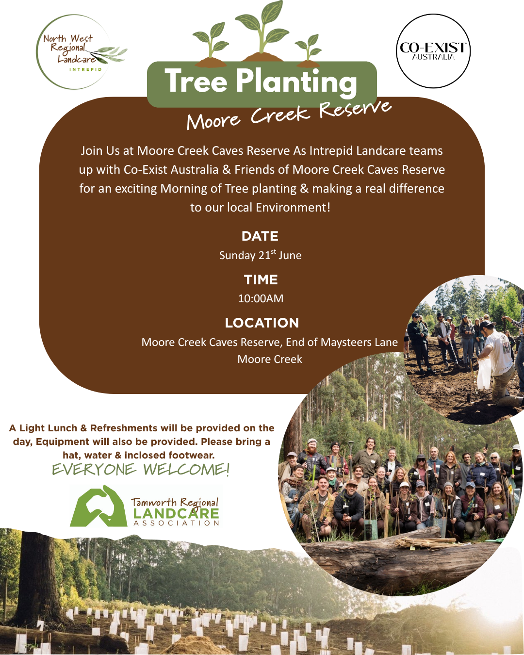 Tree Planting At Moore Creek Caves Reserve